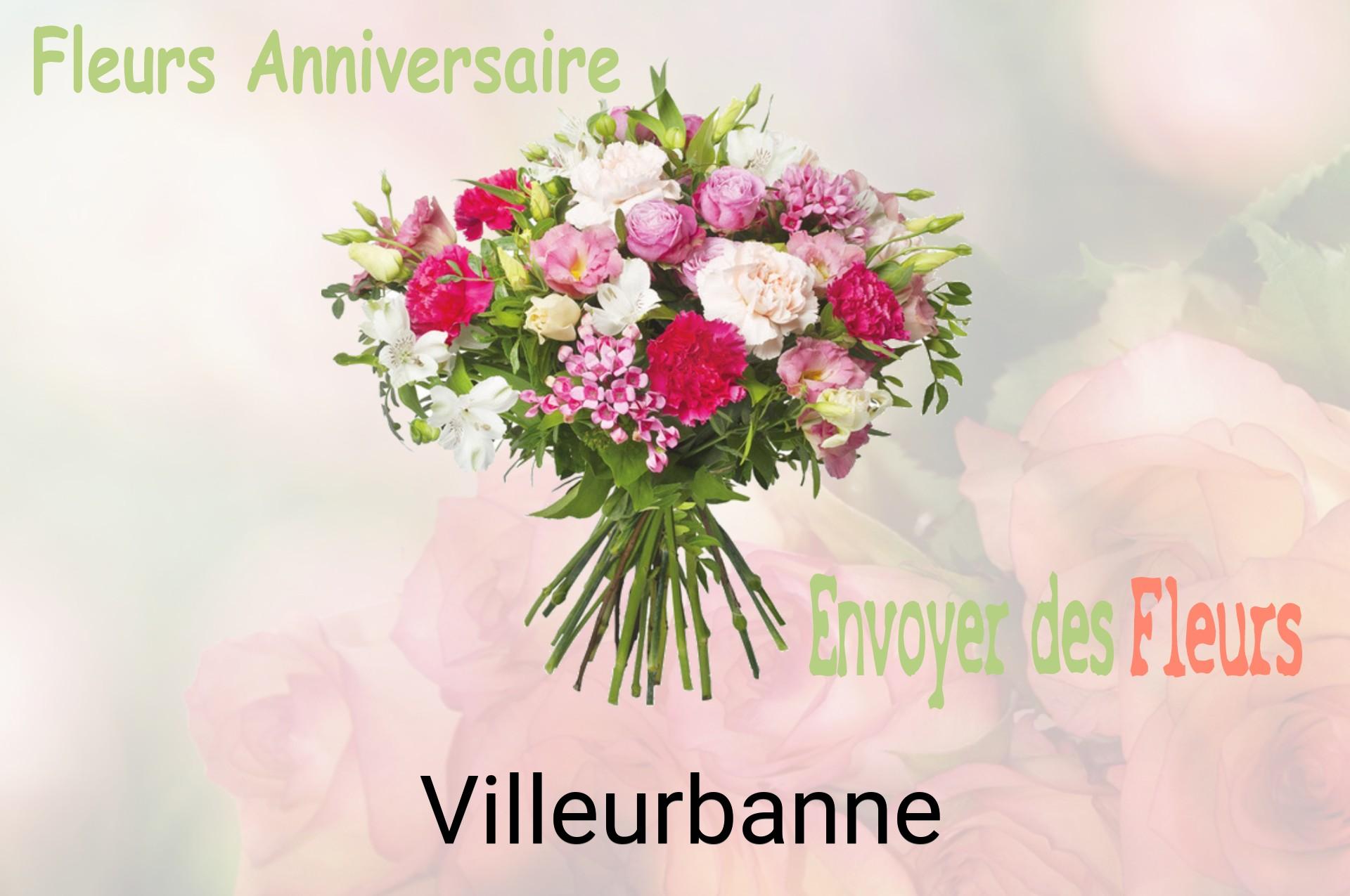 Bouquet de fleurs d’anniversaire livré à Villeurbanne