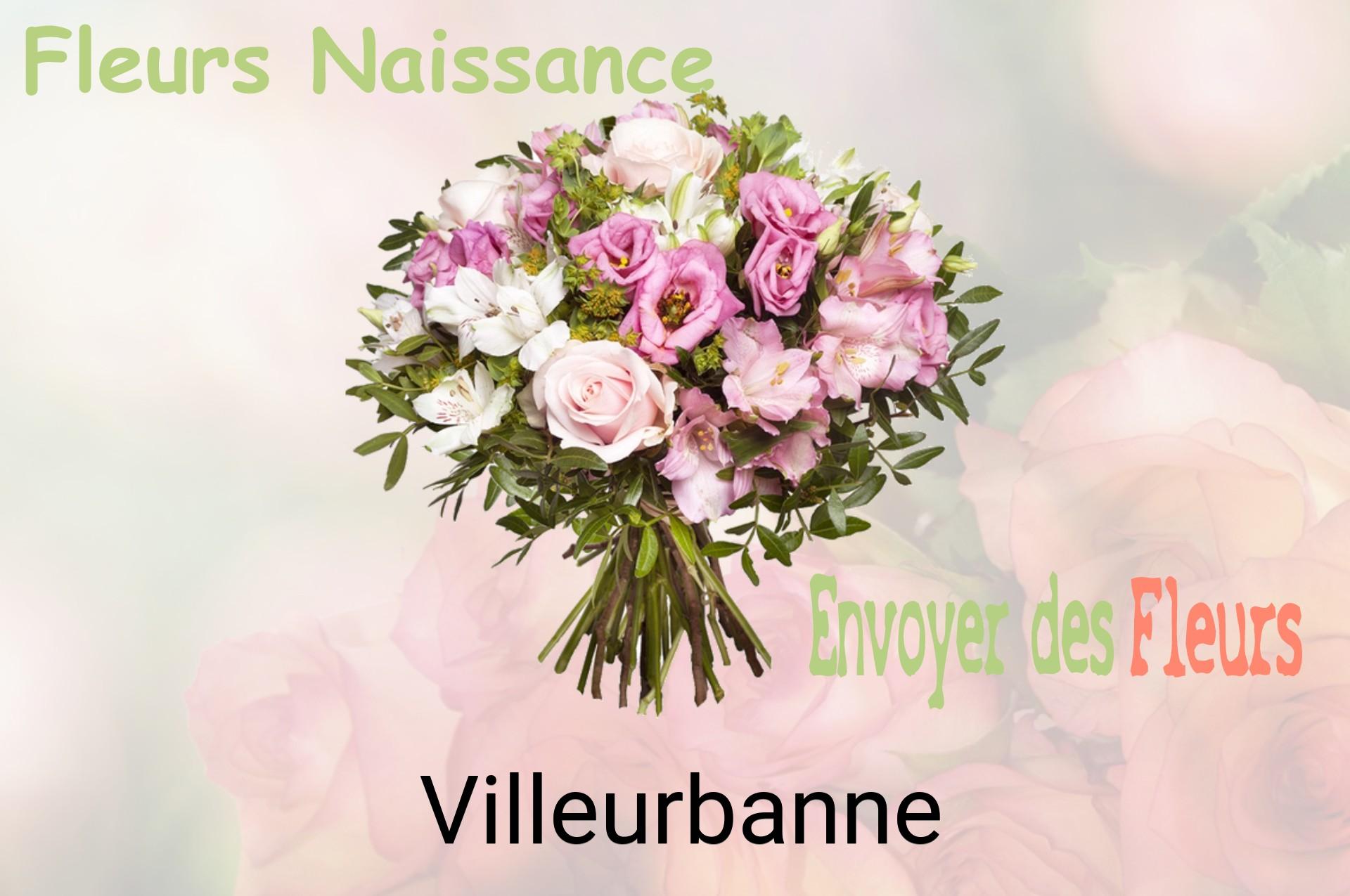 Bouquet de fleurs de naissance livré à Villeurbanne